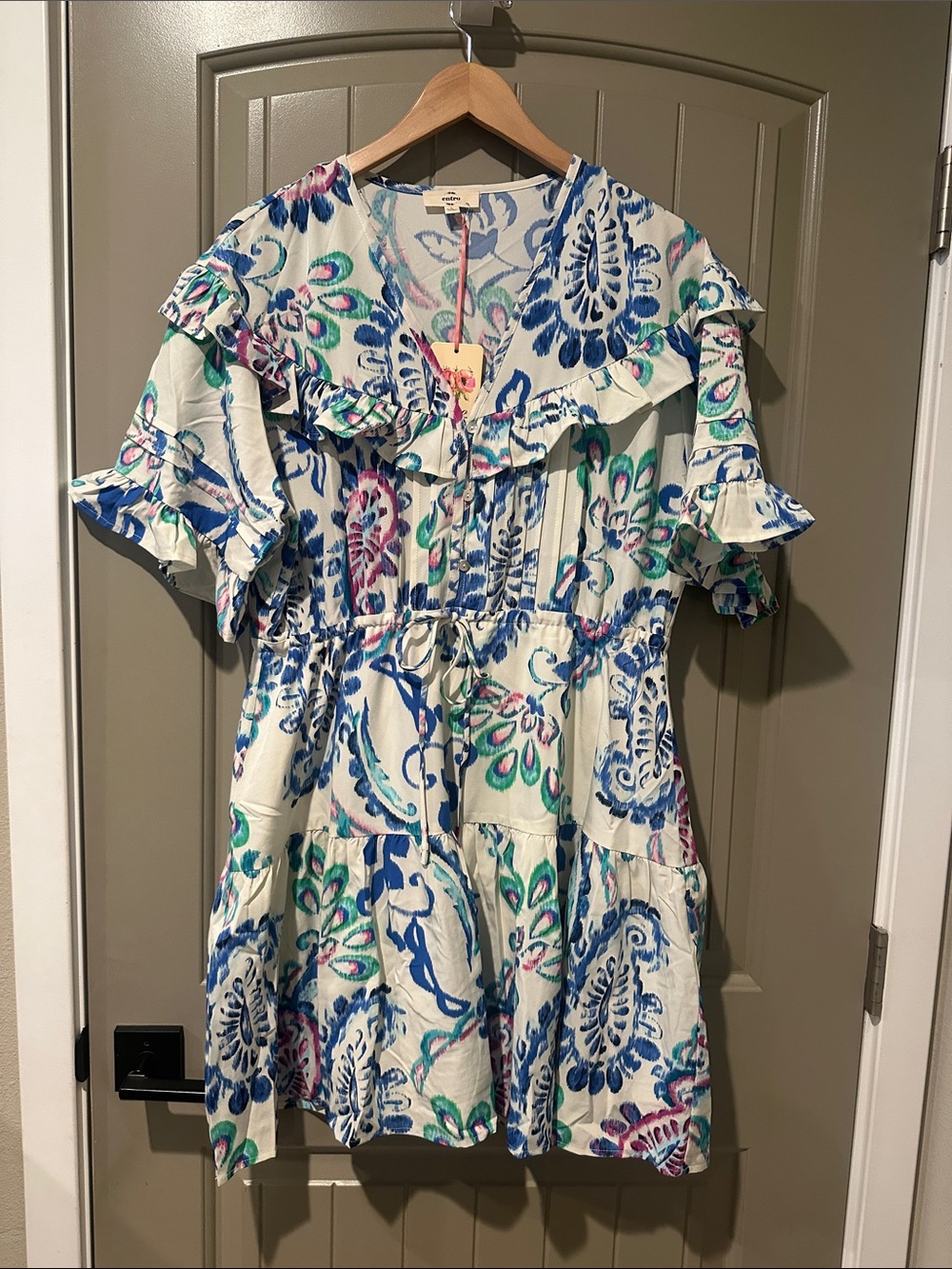 ENTRO Ruffle Dress L